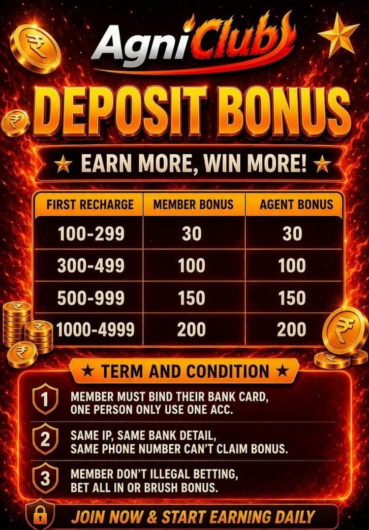 Agniclub Daily Deposit Bonus Boost
